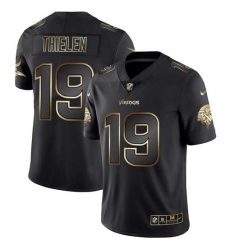 Nike Vikings 19 Adam Thielen Black Gold Vapor Untouchable Limited Jersey