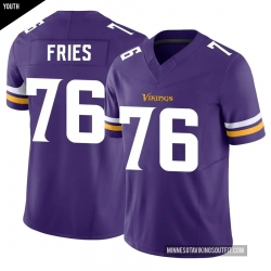 Youth Minnesota Vikings 76 Will Fries Purple Limited Classic Vapor F U S E  Jersey Youth Minnesota Vikings 76 Will Fries Purple Limited Classic Vapor F U S E  Jersey