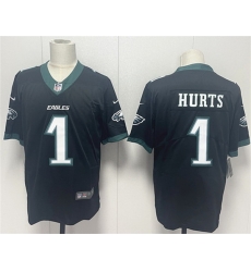 Men Philadelphia Eagles 1 Jalen Hurts Black 2024 New Vapor Untouchable Limited Stitched Football Jersey Men Philadelphia Eagles 1 Jalen Hurts Black 2024 New Vapor Untouchable Limited Stitched Football Jersey