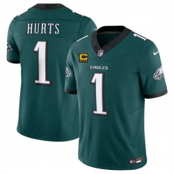 Men Philadelphia Eagles 1 Jalen Jurts Green 2025 F U S E  With 4 Star C Patch Vapor Untouchable Limited Stitched Football Jersey Men Philadelphia Eagles 1 Jalen Jurts Green 2025 F U S E  With 4 Star C Patch Vapor Untouchable Limited Stitched Football Jersey