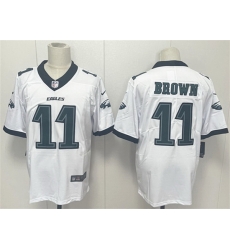 Men Philadelphia Eagles 11 A J  Brown White 2024 New Vapor Untouchable Limited Stitched Football Jersey Men Philadelphia Eagles 11 A J  Brown White 2024 New Vapor Untouchable Limited Stitched Football Jersey