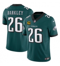Men Philadelphia Eagles 26 Saquon Barkley Green 2025 F U S E  With 4 Star C Patch Vapor Untouchable Limited Stitched Football Jersey Men Philadelphia Eagles 26 Saquon Barkley Green 2025 F U S E  With 4 Star C Patch Vapor Untouchable Limited Stitched Football Jersey