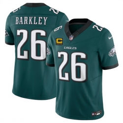 Men Philadelphia Eagles 26 Saquon Barkley Green 2025 F U S E  With 4 Star C Patch Vapor Untouchable Limited Stitched Football Jersey Men Philadelphia Eagles 26 Saquon Barkley Green 2025 F U S E  With 4 Star C Patch Vapor Untouchable Limited Stitched Football Jersey