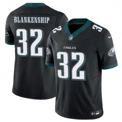 Men Philadelphia Eagles 32 Reed Blankenship Black 2025 F U S E  Vapor Untouchable Limited Throwback Stitched Football Jersey Men Philadelphia Eagles 32 Reed Blankenship Black 2025 F U S E  Vapor Untouchable Limited Throwback Stitched Football Jersey