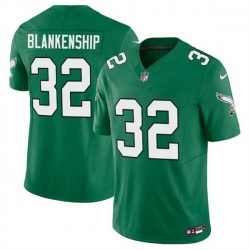 Men Philadelphia Eagles 32 Reed Blankenship Kelly Green 2025 F U S E  Vapor Untouchable Limited Throwback Stitched Football Jersey Men Philadelphia Eagles 32 Reed Blankenship Kelly Green 2025 F U S E  Vapor Untouchable Limited Throwback Stitched Football Jersey