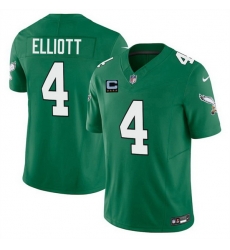 Men Philadelphia Eagles 4 Jake Elliott Kelly Green 2025 F U S E  With 4 Star C Patch Vapor Untouchable Limited Throwback Stitched Football Jersey Men Philadelphia Eagles 4 Jake Elliott Kelly Green 2025 F U S E  With 4 Star C Patch Vapor Untouchable Limited Throwback Stitched Football Jersey