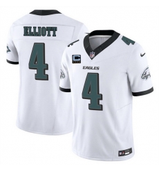 Men Philadelphia Eagles 4 Jake Elliott White 2025 F U S E  With 4 Star C Patch Vapor Untouchable Limited Stitched Football Jersey Men Philadelphia Eagles 4 Jake Elliott White 2025 F U S E  With 4 Star C Patch Vapor Untouchable Limited Stitched Football Jersey