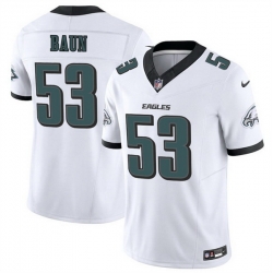 Men Philadelphia Eagles 53 Zack Baun White 2025 F U S E  Vapor Untouchable Limited Stitched Football Jersey 1 Men Philadelphia Eagles 53 Zack Baun White 2025 F U S E  Vapor Untouchable Limited Stitched Football Jersey 1