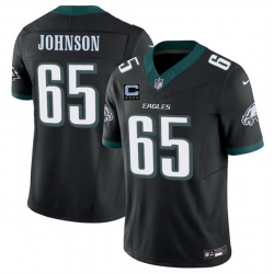 Men Philadelphia Eagles 65 Lane Johnson Black 2025 F U S E  With 4 Star C Patch Vapor Untouchable Limited Throwback Stitched Football Jersey Men Philadelphia Eagles 65 Lane Johnson Black 2025 F U S E  With 4 Star C Patch Vapor Untouchable Limited Throwback Stitched Football Jersey