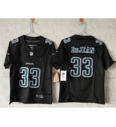 Women Philadelphia Eagles 33 Cooper DeJean Black F U S E  Vapor Untouchable Limited Stitched Football Jersey  Women Philadelphia Eagles 33 Cooper DeJean Black F U S E  Vapor Untouchable Limited Stitched Football Jersey