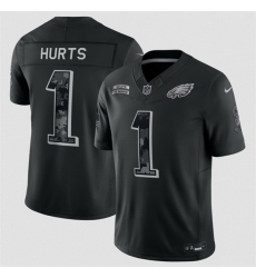 Youth Philadelphia Eagles 1 Jalen Hurts Black 2026 Salute to Service Limited Stitched Football Jersey Youth Philadelphia Eagles 1 Jalen Hurts Black 2026 Salute to Service Limited Stitched Football Jersey