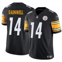 Men Pittsburgh Steelers 14 Kenneth Gainwell Black 2025 F U S E  Vapor Untouchable Limited Stitched Jersey Men Pittsburgh Steelers 14 Kenneth Gainwell Black 2025 F U S E  Vapor Untouchable Limited Stitched Jersey