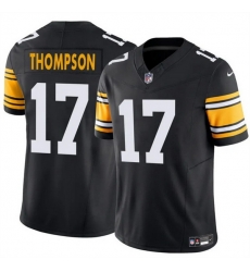 Men Pittsburgh Steelers 17 Skylar Thompson Black 2025 F U S E  Alternate Vapor Untouchable Limited Stitched Jersey Men Pittsburgh Steelers 17 Skylar Thompson Black 2025 F U S E  Alternate Vapor Untouchable Limited Stitched Jersey