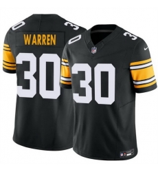 Men Pittsburgh Steelers 30 Jaylen Warren Black 2025 F U S E Alternate Vapor Untouchable Limited Stitched Jersey Men Pittsburgh Steelers 30 Jaylen Warren Black 2025 F U S E Alternate Vapor Untouchable Limited Stitched Jersey