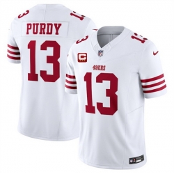 Men San Francisco 49ers 13 Brock Purdy White 2025 F U S E  With 3 Star C Patch Vapor Untouchable Limited Stitched Football Jersey Men San Francisco 49ers 13 Brock Purdy White 2025 F U S E  With 3 Star C Patch Vapor Untouchable Limited Stitched Football Jersey