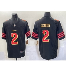 Men San Francisco 49ers 2 Deommodore Lenoir Black 2025 F U S E   u201CRivalries u201D Vapor Limited Stitched Football Jersey Men San Francisco 49ers 2 Deommodore Lenoir Black 2025 F U S E   u201CRivalries u201D Vapor Limited Stitched Football Jersey