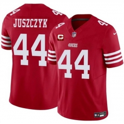 Men San Francisco 49ers 44 Kyle Juszczyk Red 2025 F U S E  With 2 Star C Patch Vapor Untouchable Limited Stitched Football Jersey Men San Francisco 49ers 44 Kyle Juszczyk Red 2025 F U S E  With 2 Star C Patch Vapor Untouchable Limited Stitched Football Jersey