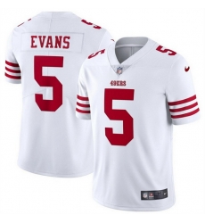Men San Francisco 49ers  5 Mike Evans White 2026 Vapor Untouchable Limited Stitched Football Jersey