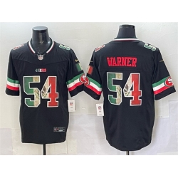 Men San Francisco 49ers 54 Fred Warner Black 2025 F U S E  Mexico Vapor Limited Stitched Football Jersey Men San Francisco 49ers 54 Fred Warner Black 2025 F U S E  Mexico Vapor Limited Stitched Football Jersey