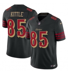 Men San Francisco 49ers 85 George kittle Black 2025 F U S E Rivalries Vapor Limited Stitched Football Jersey Men San Francisco 49ers 85 George kittle Black 2025 F U S E Rivalries Vapor Limited Stitched Football Jersey