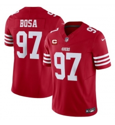 Men San Francisco 49ers 97 Nick Bosa Red 2025 F U S E  With 3 Star C Patch Vapor Untouchable Limited Stitched Football Jersey Men San Francisco 49ers 97 Nick Bosa Red 2025 F U S E  With 3 Star C Patch Vapor Untouchable Limited Stitched Football Jersey