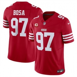 Men San Francisco 49ers 97 Nick Bosa Red 2025 F U S E  With 3 Star C Patch Vapor Untouchable Limited Stitched Football Jersey Men San Francisco 49ers 97 Nick Bosa Red 2025 F U S E  With 3 Star C Patch Vapor Untouchable Limited Stitched Football Jersey