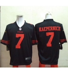 Nike 49ers #7 Colin Kaepernick Black Alternate Mens Stitched NFL Game Jersey