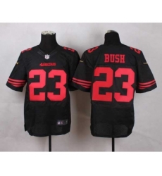 nike nfl jerseys san francisco 49ers 23 bush black[Elite][bush]