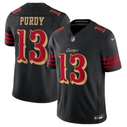 Youth San Francisco 49ers 13 Brock Purdy Black 2025 F U S E Rivalries Vapor Limited Stitched Football Jersey Youth San Francisco 49ers 13 Brock Purdy Black 2025 F U S E Rivalries Vapor Limited Stitched Football Jersey