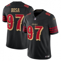 Youth San Francisco 49ers 97 Nick Bosa Black 2025 F U S E Rivalries Vapor Limited Stitched Football Jersey Youth San Francisco 49ers 97 Nick Bosa Black 2025 F U S E Rivalries Vapor Limited Stitched Football Jersey