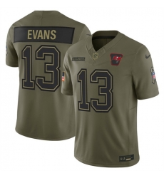 Men Tampa Bay Buccaneers 13 Mike Evans Olive 2025 F U S E  Salute to Service Limited Stitched Football Jersey Men Tampa Bay Buccaneers 13 Mike Evans Olive 2025 F U S E  Salute to Service Limited Stitched Football Jersey