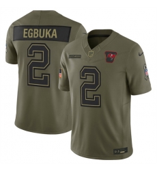 Men Tampa Bay Buccaneers 2 Emeka Egbuka Olive 2025 F U S E  Salute to Service Limited Stitched Football Jersey Men Tampa Bay Buccaneers 2 Emeka Egbuka Olive 2025 F U S E  Salute to Service Limited Stitched Football Jersey