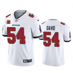 Men Tampa Bay Buccaneers 54 Lavonte David White 2024 With 4 Star C Patch Vapor Untouchable Limited Stitched NFL Jersey