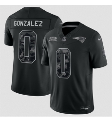 Men New England Patriots 0 Christian Gonzalez Black F U S E 2026 Salute to Service Limited Stitched Football Jersey Men New England Patriots 0 Christian Gonzalez Black F U S E 2026 Salute to Service Limited Stitched Football Jersey