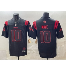 Men New England Patriots 10 Drake Maye Black 2025 F U S E Stranger Things Edition Vapor Limited Stitched Football Jersey Men New England Patriots 10 Drake Maye Black 2025 F U S E Stranger Things Edition Vapor Limited Stitched Football Jersey