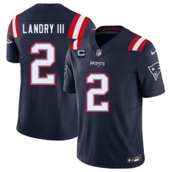 Men New England Patriots 2 Harold Landry III Navy 2025 F U S E  With 1 Star C Patch Vapor Limited Stitched Football Jersey Men New England Patriots 2 Harold Landry III Navy 2025 F U S E  With 1 Star C Patch Vapor Limited Stitched Football Jersey