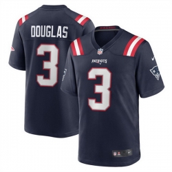 Men New England Patriots 3 Demario Douglas Navy 2025 Stitched Game Jersey Men New England Patriots 3 Demario Douglas Navy 2025 Stitched Game Jersey
