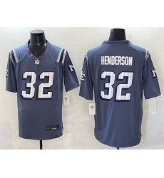 Men New England Patriots 32 TreVeyon Henderson 2025  u201CRivalries u201D Stitched Football Jersey Men New England Patriots 32 TreVeyon Henderson 2025  u201CRivalries u201D Stitched Football Jersey