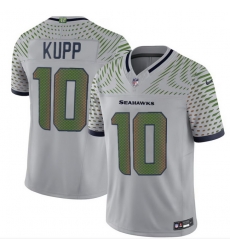 Men Seattle Seahawks 10 Cooper Kupp Grey 2025 F U S E Rivalries Vapor Untouchable Limited Stitched Football Jersey Men Seattle Seahawks 10 Cooper Kupp Grey 2025 F U S E Rivalries Vapor Untouchable Limited Stitched Football Jersey