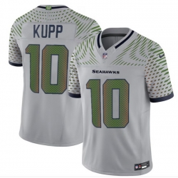 Men Seattle Seahawks 10 Cooper Kupp Grey 2025 F U S E Rivalries Vapor Untouchable Limited Stitched Football Jersey Men Seattle Seahawks 10 Cooper Kupp Grey 2025 F U S E Rivalries Vapor Untouchable Limited Stitched Football Jersey