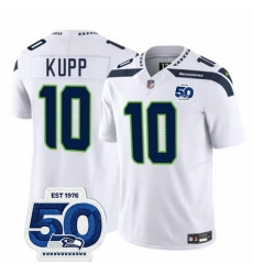 Men Seattle Seahawks 10 Cooper Kupp White 2025 F U S E  Vapor Untouchable Limited Stitched Football Jersey Men Seattle Seahawks 10 Cooper Kupp White 2025 F U S E  Vapor Untouchable Limited Stitched Football Jersey