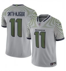Men Seattle Seahawks 11 Jaxon Smith Njigba Grey 2025 F U S E Rivalries Vapor Untouchable Limited Stitched Football Jersey Men Seattle Seahawks 11 Jaxon Smith Njigba Grey 2025 F U S E Rivalries Vapor Untouchable Limited Stitched Football Jersey