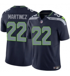 Men Seattle Seahawks 22 Damien Martinez Navy 2025 F U S E  Vapor Untouchable Limited Stitched Football Jersey Men Seattle Seahawks 22 Damien Martinez Navy 2025 F U S E  Vapor Untouchable Limited Stitched Football Jersey