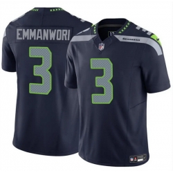 Men Seattle Seahawks 3 Nick Emmanwori Navy 2025 F U S E  Vapor Untouchable Limited Stitched Football Jersey Men Seattle Seahawks 3 Nick Emmanwori Navy 2025 F U S E  Vapor Untouchable Limited Stitched Football Jersey
