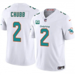 Men Miami Dolphins 2 Bradley Chubb White 2025 F U S E  With 1 Star C Patch Vapor Limited Stitched Football Jersey Men Miami Dolphins 2 Bradley Chubb White 2025 F U S E  With 1 Star C Patch Vapor Limited Stitched Football Jersey