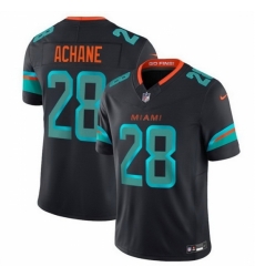 Men Miami Dolphins 28 DeVon Achane Black 2025 F U S E Rivalries Vapor Limited Stitched Football Jersey Men Miami Dolphins 28 DeVon Achane Black 2025 F U S E Rivalries Vapor Limited Stitched Football Jersey