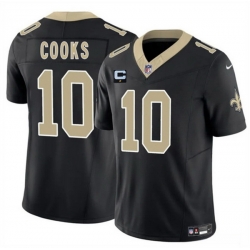 Men New Orleans Saints 10 Brandin Cooks Black 2025 F U S E With 1 Star C Patch Vapor Limited Stitched Football Jersey Men New Orleans Saints 10 Brandin Cooks Black 2025 F U S E With 1 Star C Patch Vapor Limited Stitched Football Jersey