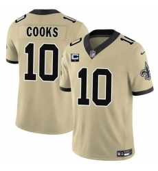 Men New Orleans Saints 10 Brandin Cooks Gold 2025 F U S E  With 1 Star C Patch Alternate Vapor Limited Stitched Football Jersey Men New Orleans Saints 10 Brandin Cooks Gold 2025 F U S E  With 1 Star C Patch Alternate Vapor Limited Stitched Football Jersey
