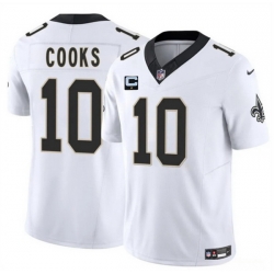 Men New Orleans Saints 10 Brandin Cooks White 2025 F U S E With 1 Star C Patch Vapor Limited Stitched Football Jersey Men New Orleans Saints 10 Brandin Cooks White 2025 F U S E With 1 Star C Patch Vapor Limited Stitched Football Jersey
