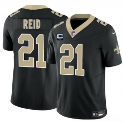 Men New Orleans Saints 21 Justin Reid Black 2025 F U S E With 1 Star C Patch Vapor Limited Stitched Football Jersey Men New Orleans Saints 21 Justin Reid Black 2025 F U S E With 1 Star C Patch Vapor Limited Stitched Football Jersey